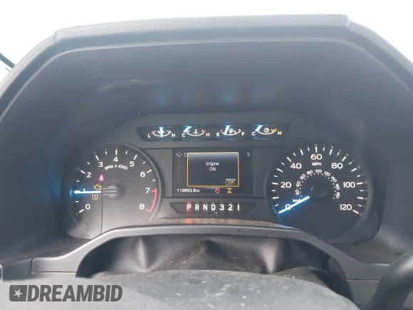2016 Ford F-150 XL with VIN 1FTMF1C80GFB50009, listed as a IAAI auction lot 42497846 with 119,663 mi miles and . Bid and sale history available at DreamBid. Image 7.