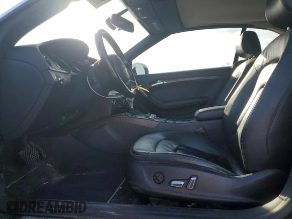 2015 Audi A5 Premium with VIN WAUCFAFH1FN010902, listed as a Copart auction lot 80264624 with 129,786 mi miles and Salvage title. Bid and sale history available at DreamBid. Image 7.
