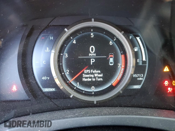 2015 Lexus IS 350 with VIN JTHCE1D25F5008637, listed as a Copart auction lot 87284284 with 95,713 mi miles and Salvage Title. Bid and sale history available at DreamBid. Image 9.