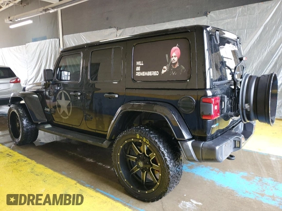 2021 Jeep Wrangler Unlimited Sahara with VIN 1C4JJXP60MW708191, listed as a Copart auction lot 60759345 with 24,610 mi miles and Clean title. Bid and sale history available at DreamBid. Image 2.