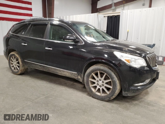 2016 Buick Enclave Leather with VIN 5GAKVBKD6GJ303280, listed as a Copart auction lot 49962345 with 175,435 mi miles and Salvage Title. Bid and sale history available at DreamBid. Image 4.