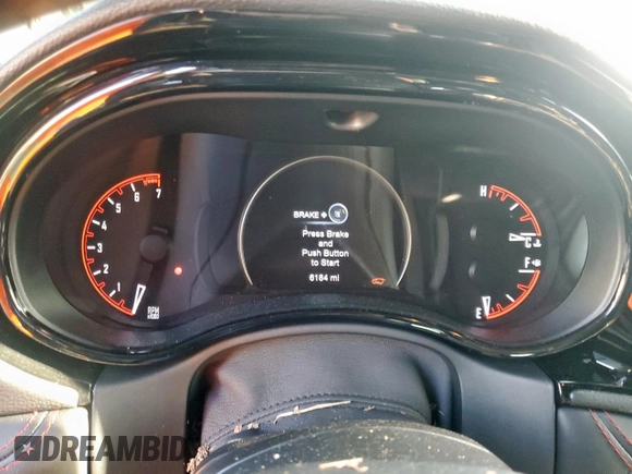 2025 Dodge Durango GT with VIN 1C4RDHDGXSC501321, listed as a Copart auction lot 55216105 with 6,184 mi miles and Salvage title. Bid and sale history available at DreamBid. Image 9.