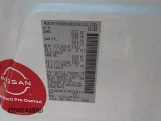 2019 Nissan Pathfinder SV z VIN 5N1DR2MN1KC603612, wystawiony jako IAAI lot #40720148 z przebiegiem 98 571 mil mil oraz . Historia ofert i sprzedaży dostępna na DreamBid. Obrazek 9.
