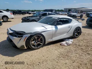 2021 Toyota Supra 3.0 with VIN WZ1DB0C05MW034477, listed as a Copart auction lot 61302525 with Not provided miles and Salvage title. Bid and sale history available at DreamBid. Image 1.