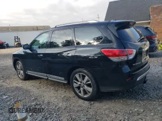 2015 Nissan Pathfinder Platinum with VIN 5N1AR2MM3FC697539, listed as a Copart auction lot 63624355 with 97,370 mi miles and Salvage title. Bid and sale history available at DreamBid. Image 2.