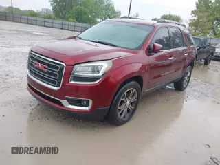 2015 GMC Acadia SLT with VIN 1GKKVRKDXFJ191688, listed as a IAAI auction lot 42201703 with 193,621 mi miles and . Bid and sale history available at carsss.com. Image 2.
