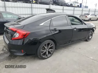 2020 Honda Civic Sedan Sport with VIN 2HGFC2F87LH574235, listed as a Copart auction lot 48822955 with 78,914 mi miles and Salvage Title. Bid and sale history available at carsss.com. Image 3.
