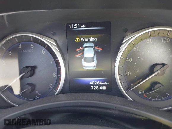 2017 Infiniti Q50 Signature Edition with VIN JN1EV7AP0HM734589, listed as a IAAI auction lot 42094090 with 40,264 mi miles and . Bid and sale history available at DreamBid. Image 7.