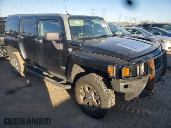2007 Hummer H3 SUV with VIN 5GTDN13E878251661, listed as a Copart auction lot 89074525 with 151,973 mi miles and Clean Title. Bid and sale history available at DreamBid. Image 4.