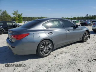 2014 Infiniti Q50 Sport with VIN JN1BV7AR4EM680570, listed as a Copart auction lot 52192845 with 149,060 mi miles and Salvage Title. Bid and sale history available at carsss.com. Image 3.