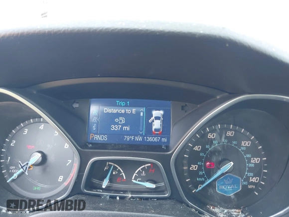 2013 Ford Focus SE with VIN 1FADP3F23DL383806, listed as a IAAI auction lot 42737374 with 136,067 mi miles and . Bid and sale history available at DreamBid. Image 7.
