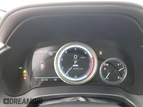 2021 Lexus RX 350 F Sport with VIN 2T2SZMDA4MC274060, listed as a Copart auction lot 51144745 with 49,332 mi miles and Salvage Title. Bid and sale history available at DreamBid. Image 9.