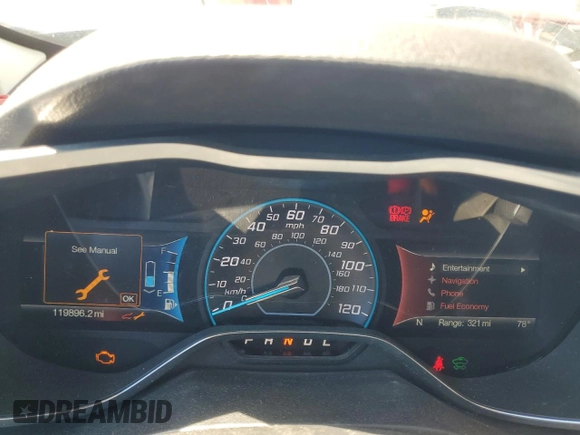 2016 Ford C-Max SEL z VIN 1FADP5CU4GL115563, wystawiony jako Copart lot #54439945 z przebiegiem 119 896 mil mil oraz Szkoda całkowita • Salvage title. Historia ofert i sprzedaży dostępna na DreamBid. Obrazek 9.