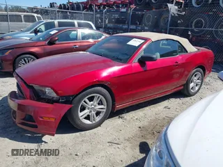 2014 Ford Mustang V6 with VIN 1ZVBP8EM8E5322665, listed as a IAAI auction lot 41817768 with 97,405 mi miles. Bid and sale history available at carsss.com. Image 18.