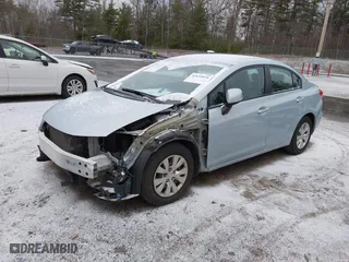 2012 Honda Civic Sdn LX with VIN 2HGFB2F52CH553009, listed as a IAAI auction lot 41834818 with 146,038 mi miles. Bid and sale history available at carsss.com. Image 18.