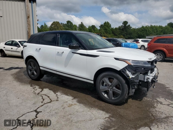 2025 Land Rover Range Rover Velar Dynamic SE with VIN SALYL2EX3SA393252, listed as a Copart auction lot 60701875 with 3,403 mi miles and Salvage title. Bid and sale history available at DreamBid. Image 4.