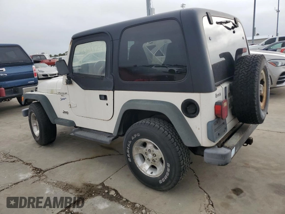 1997 Jeep Wrangler Sport with VIN 1J4FY19S9VP430180, listed as a Copart auction lot 74774704 with 0 mi miles and Salvage Title. Bid and sale history available at carsss.com. Image 2.