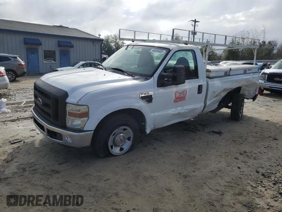 2008 Ford F-250 z VIN 1FDNF20518EE09582, wystawiony jako Copart lot #46505405 z przebiegiem 167 669 mil mil oraz Nie do naprawy • Non repairable. Historia ofert i sprzedaży dostępna na DreamBid. Obrazek 1.
