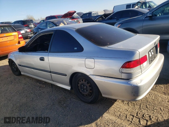 1999 Honda Civic DX with VIN 1HGEJ612XXL034351, listed as a Copart auction lot 76589714 with 192,975 mi miles and Salvage Title. Bid and sale history available at carsss.com. Image 2.
