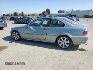 2003 BMW 3 Series 325Ci with VIN WBABN33423PG60319, listed as a Copart auction lot 55254215 with 138,800 mi miles and Clean Title. Bid and sale history available at carsss.com. Image 2.