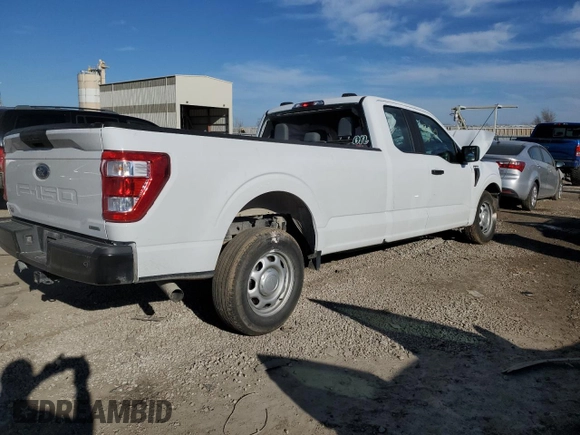 2023 Ford F-150 XL with VIN 1FTEX1CP6PKD07610, listed as a Copart auction lot 79573373 with Not provided miles and Salvage title. Bid and sale history available at DreamBid. Image 3.