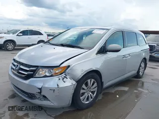 2014 Honda Odyssey EX-L with VIN 5FNRL5H60EB058753, listed as a IAAI auction lot 42595221 with 194,995 mi miles and . Bid and sale history available at DreamBid. Image 2.