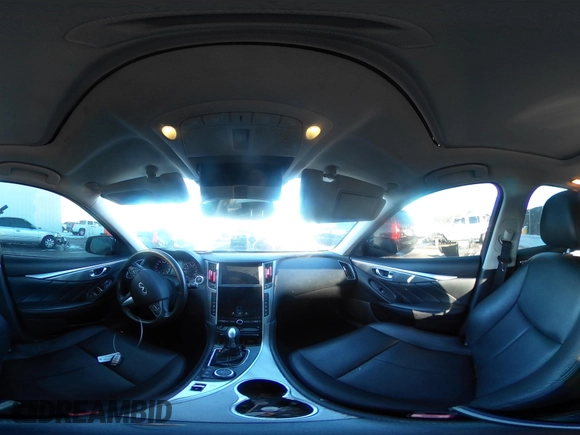 2015 Infiniti Q50 with VIN JN1BV7AP2FM332850, listed as a IAAI auction lot 41345734 with 197,874 mi miles. Bid and sale history available at carsss.com. Image 18.