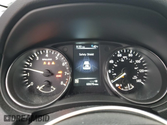 2017 Nissan Rogue S with VIN 5N1AT2MT1HC814465, listed as a Copart auction lot 51595425 with 68,670 mi miles and Salvage Title. Bid and sale history available at DreamBid. Image 9.