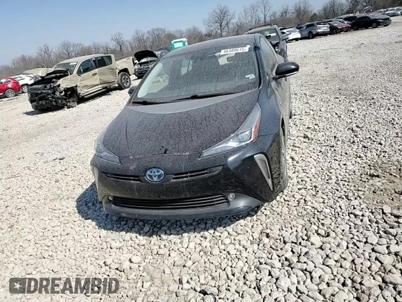 2020 Toyota Prius LE with VIN JTDL9RFU0L3019099, listed as a Copart auction lot 48380615 with 38,600 mi miles and Salvage Title. Bid and sale history available at DreamBid. Image 11.