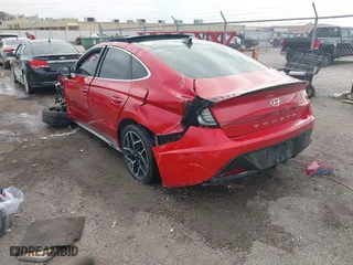 2021 Hyundai Sonata N Line with VIN 5NPEK4JC3MH108198, listed as a IAAI auction lot 41513348 with 41,401 mi miles. Bid and sale history available at carsss.com. Image 3.