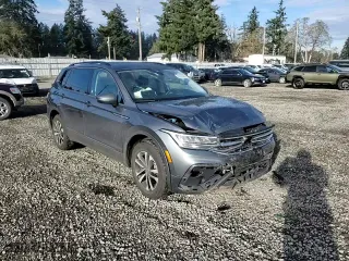 2024 Volkswagen Tiguan S with VIN 3VVFB7AXXRM011592, listed as a Copart auction lot 83038484 with 15,148 mi miles and Salvage Title. Bid and sale history available at carsss.com. Image 11.