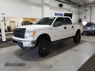 2014 Ford F-150 XL with VIN 1FTFW1ET6EKD54344, listed as a Copart auction lot 53166045 with 185,175 mi miles and Clean Title. Bid and sale history available at carsss.com. Image 1.