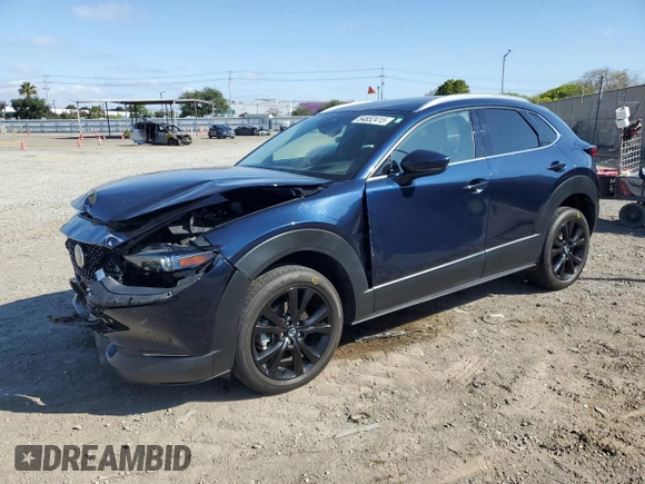 2023 Mazda CX-30 S Premium with VIN 3MVDMBDM7PM543849, listed as a Copart auction lot 54852415 with 20,898 mi miles and Salvage title. Bid and sale history available at DreamBid. Image 1.