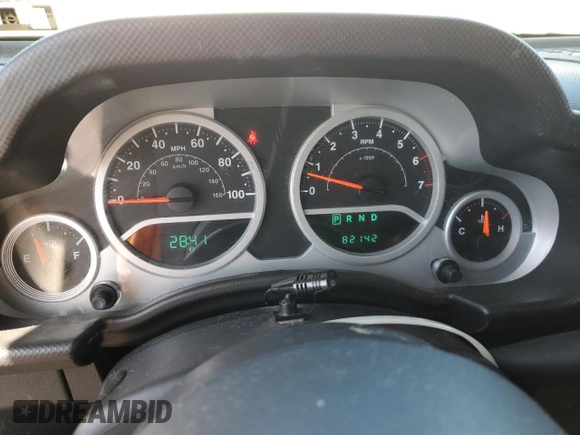 2008 Jeep Wrangler X with VIN 1J4FA24198L508543, listed as a Copart auction lot 51365015 with 82,142 mi miles and Salvage Title. Bid and sale history available at DreamBid. Image 9.
