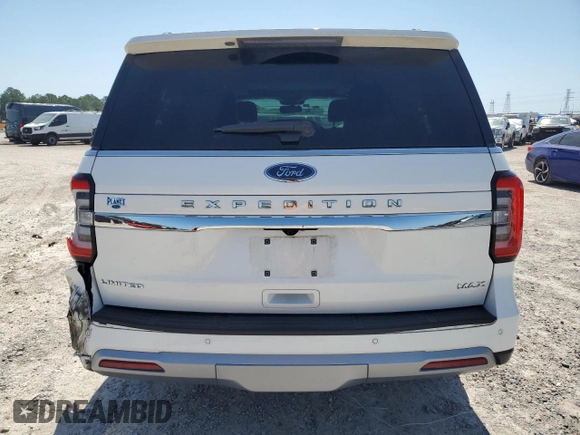 2023 Ford Expedition Max Limited with VIN 1FMJK2A88PEA33853, listed as a Copart auction lot 56863465 with 38,773 mi miles and Salvage title. Bid and sale history available at DreamBid. Image 6.