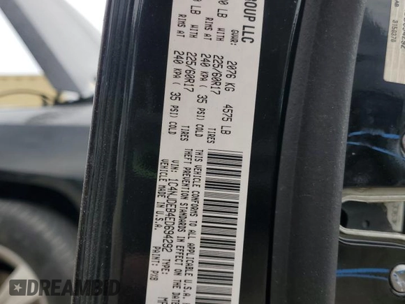 2014 Jeep Compass Latitude with VIN 1C4NJDEB4ED694292, listed as a Copart auction lot 53551255 with 139,770 mi miles and Clean Title. Bid and sale history available at carsss.com. Image 13.