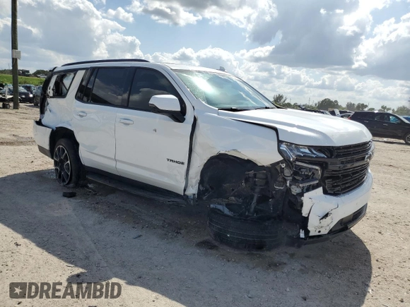 2024 Chevrolet Tahoe RST with VIN 1GNSCRKD6RR272556, listed as a Copart auction lot 52395265 with 19,863 mi miles and Salvage title. Bid and sale history available at DreamBid. Image 4.