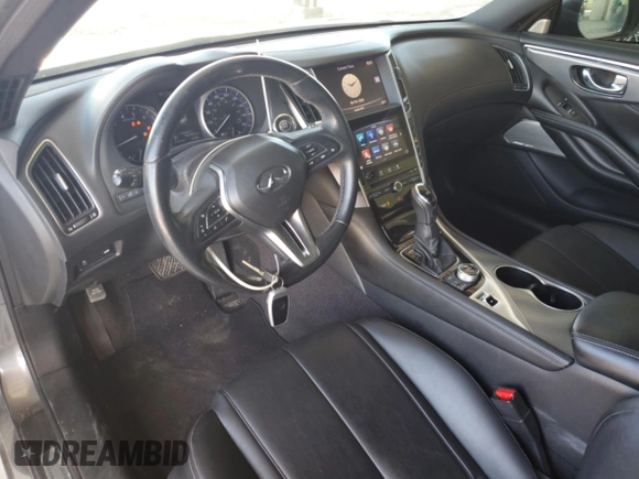 2018 Infiniti Q60 Luxe with VIN JN1EV7EK8JM342142, listed as a Copart auction lot 44695825 with 100,389 mi miles and Non Repairable. Bid and sale history available at DreamBid. Image 8.