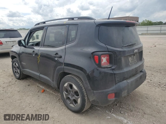 2017 Jeep Renegade Sport с VIN ZACCJAAH2HPE99944, выставлен на аукционе Copart как лот 56147425 с пробегом 111 747 миль миль и Списание • Salvage title. История ставок и продаж доступна на DreamBid. Изображение 2.