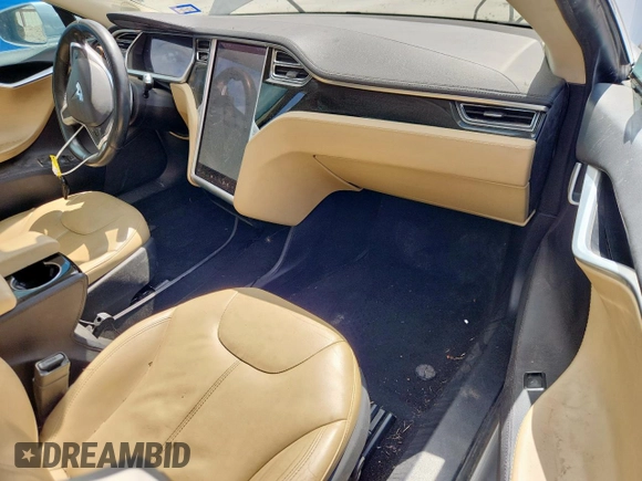 2013 Tesla Model S with VIN 5YJSA1CG5DFP03704, listed as a Copart auction lot 65143565 with Not provided miles and Clean title. Bid and sale history available at DreamBid. Image 8.