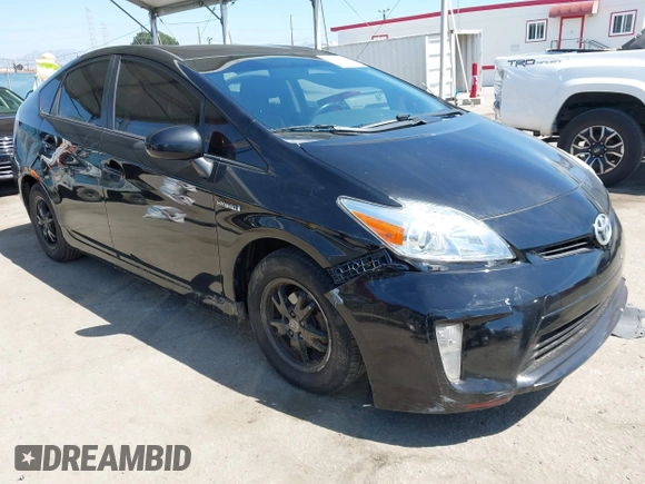2013 Toyota Prius One with VIN JTDKN3DU6D0338436, listed as a IAAI auction lot 41881367 with 172,968 mi miles. Bid and sale history available at carsss.com. Image 1.