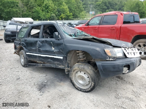 2000 Subaru Forester S with VIN JF1SF6555YH712800, listed as a Copart auction lot 60803414 with 0 mi miles and Salvage Title. Bid and sale history available at carsss.com. Image 4.