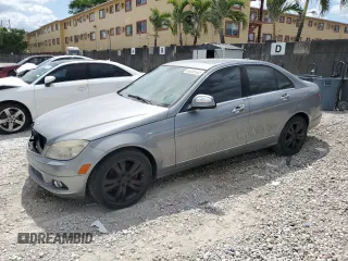 2009 Mercedes-Benz C-Class 3.0L Sport with VIN WDDGF54X49R059732, listed as a Copart auction lot 53859105 with 116,268 mi miles and Salvage Title. Bid and sale history available at carsss.com. Image 1.
