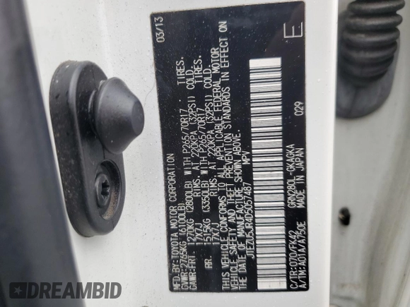 2013 Toyota 4Runner SR5 z VIN JTEZU5JR4D5057487, wystawiony jako Copart lot #51703755 z przebiegiem 119 883 mil mil oraz Szkoda całkowita • Salvage title. Historia ofert i sprzedaży dostępna na DreamBid. Obrazek 16.