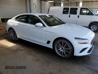 2025 Genesis G70 2.5T z VIN KMTG34SC9SU155485, wystawiony jako Copart lot #60076625 z przebiegiem 3 757 mil mil oraz Czysty tytuł • Clean title. Historia ofert i sprzedaży dostępna na DreamBid. Obrazek 4.
