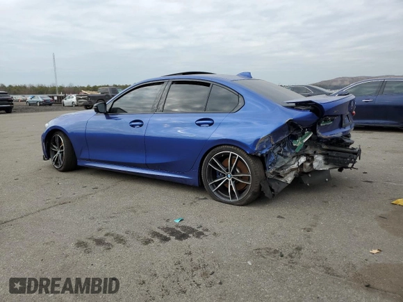 2022 BMW 3 Series M340i xDrive with VIN 3MW5U9J0XN8C32161, listed as a Copart auction lot 87854225 with 14,917 mi miles and Salvage Title. Bid and sale history available at carsss.com. Image 2.