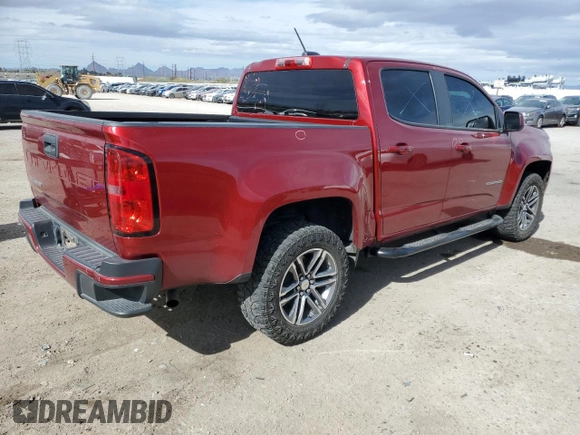 2021 Chevrolet Colorado 2WD Work Truck with VIN 1GCGSBEA3M1275299, listed as a Copart auction lot 45206925 with 50,225 mi miles and Salvage title. Bid and sale history available at DreamBid. Image 3.
