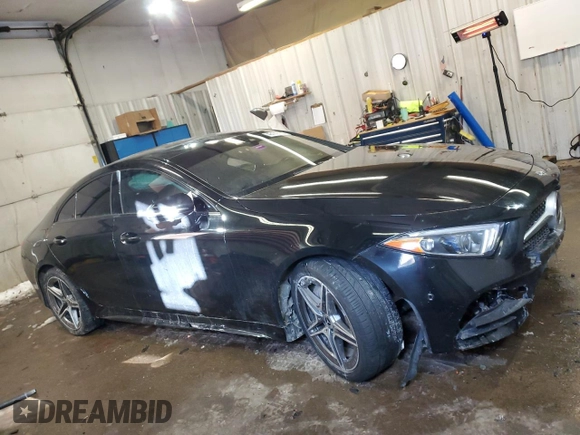 2019 Mercedes-Benz CLS with VIN WDD2J5KB3KA028296, listed as a Copart auction lot 46172755 with 64,156 mi miles and Salvage Title. Bid and sale history available at carsss.com. Image 4.