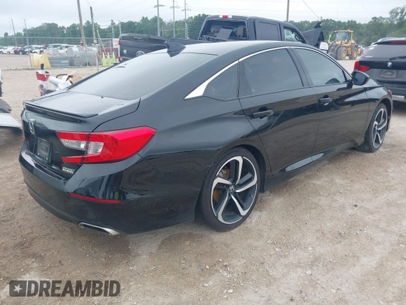 2022 Honda Accord Sport SE with VIN 1HGCV1F46NA015698, listed as a IAAI auction lot 42183378 with 56,082 mi miles and . Bid and sale history available at DreamBid. Image 4.