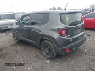 2018 Jeep Renegade Sport with VIN ZACCJAAB2JPG70435, listed as a IAAI auction lot 41040501 with 221,511 mi miles and . Bid and sale history available at DreamBid. Image 3.